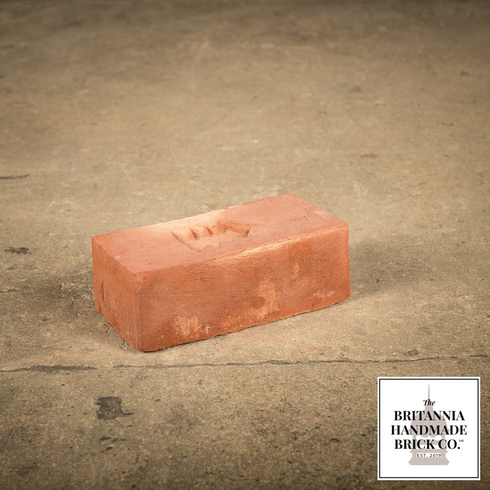2 1/8" Handmade Red Brick, Period Style Small Fireplace Brick