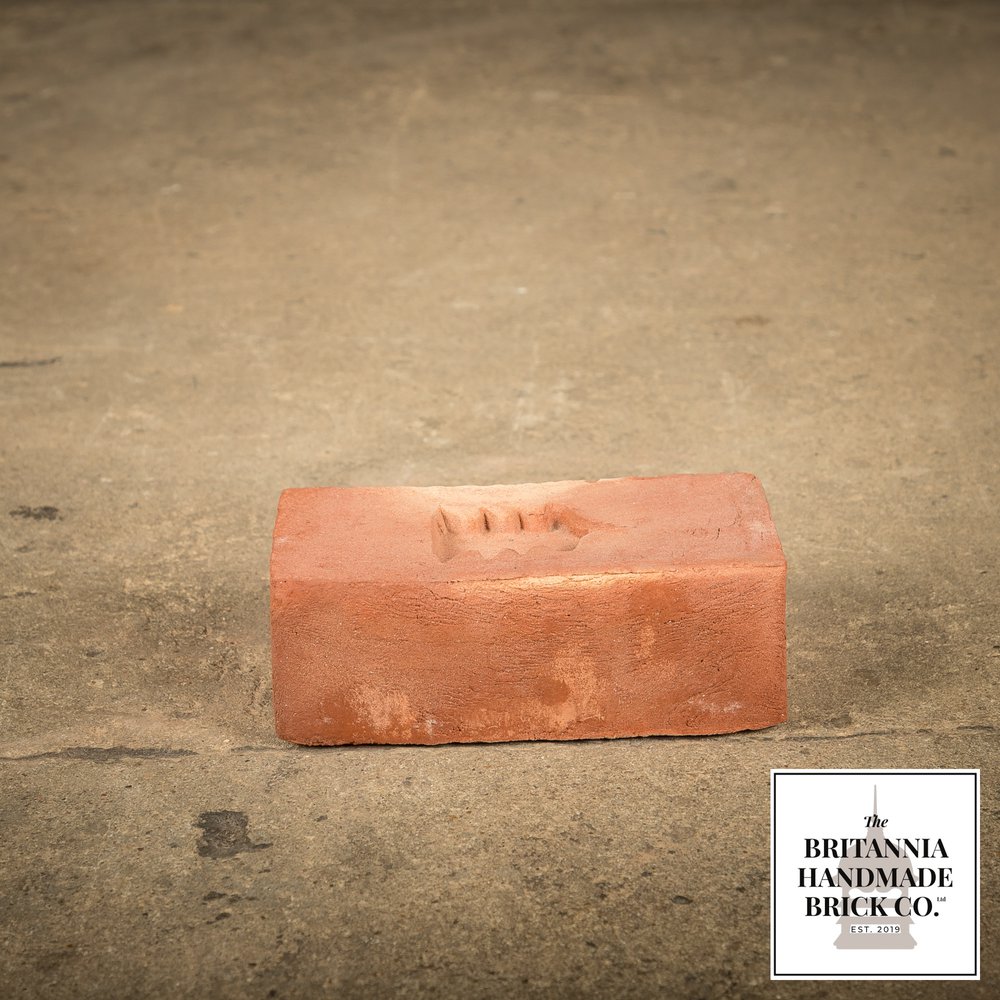 2 1/8" Handmade Red Brick, Period Style Small Fireplace Brick