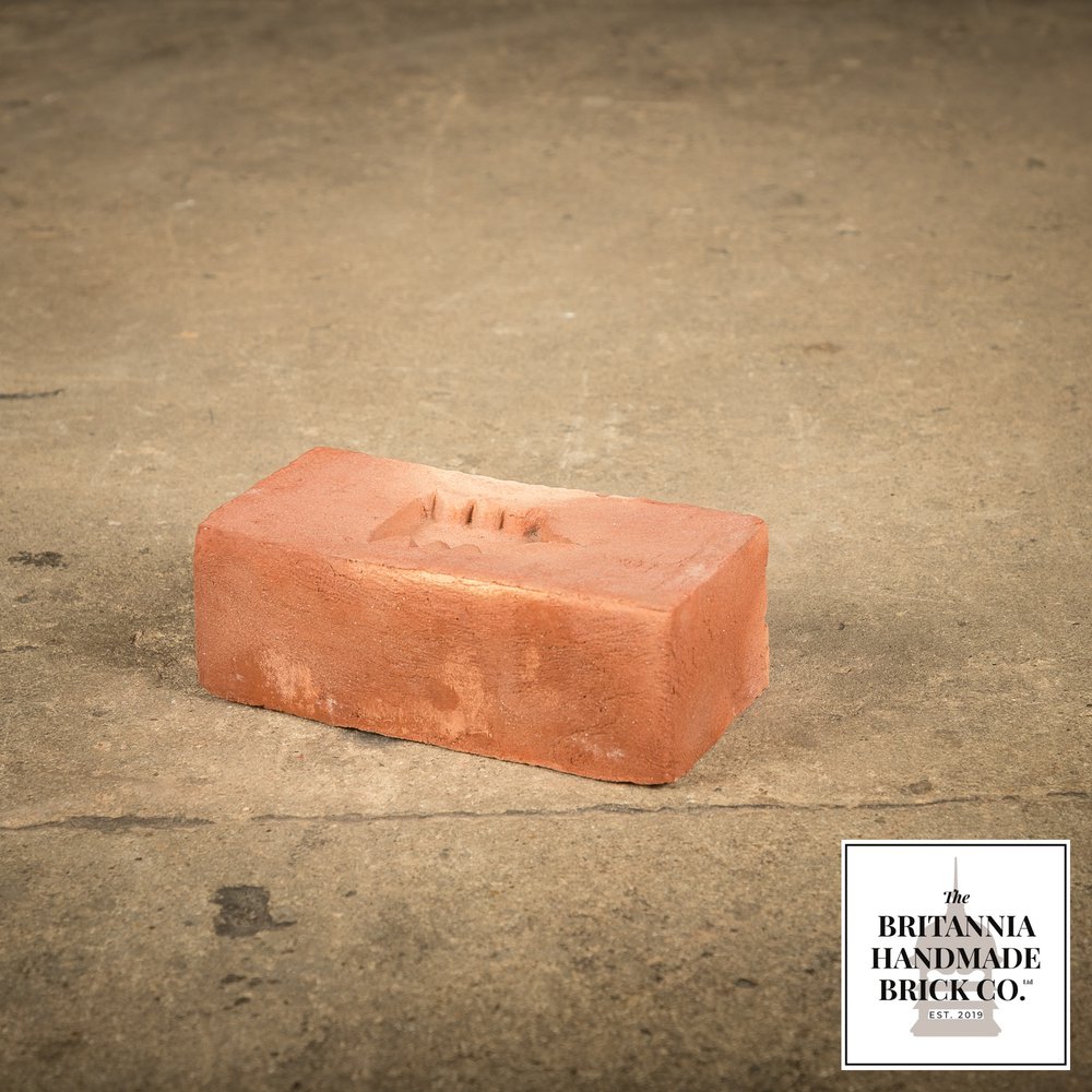 2 1/8" Handmade Red Brick, Period Style Small Fireplace Brick