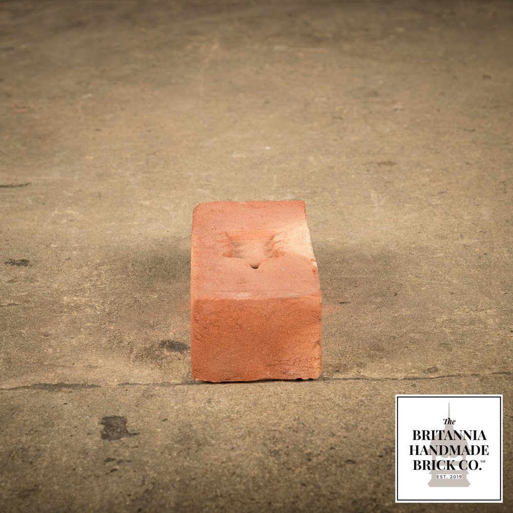 2 1/8" Handmade Red Brick, Period Style Small Fireplace Brick