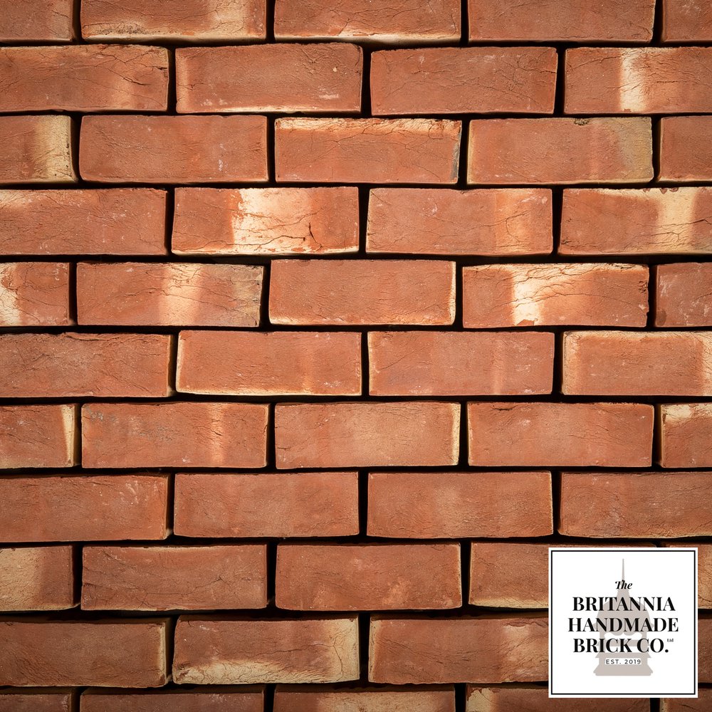 2 1/8" Handmade Red Brick, Period Style Small Fireplace Brick
