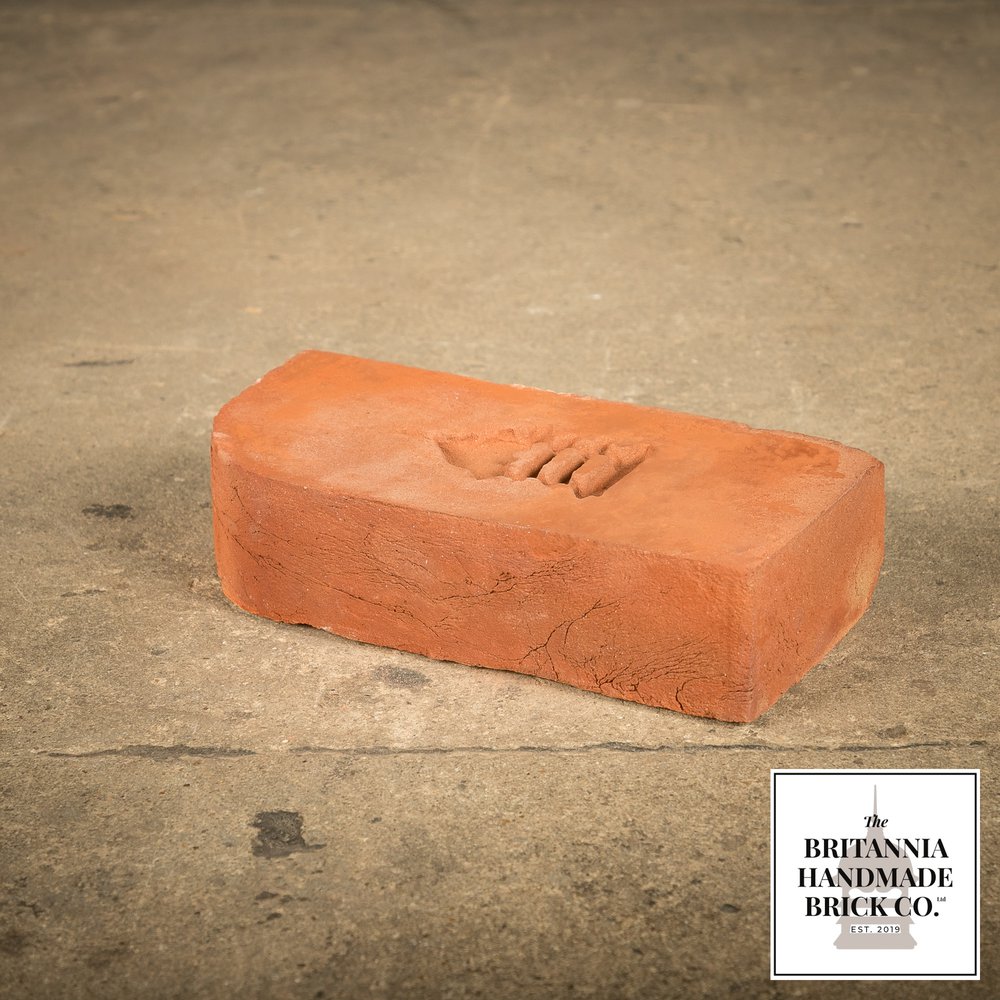 2 1/4” Single Bullnose, Handmade Period Style Red Brick