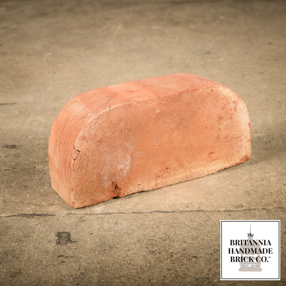 2 5/8” Double Bullnose, Handmade Period Style Red Brick