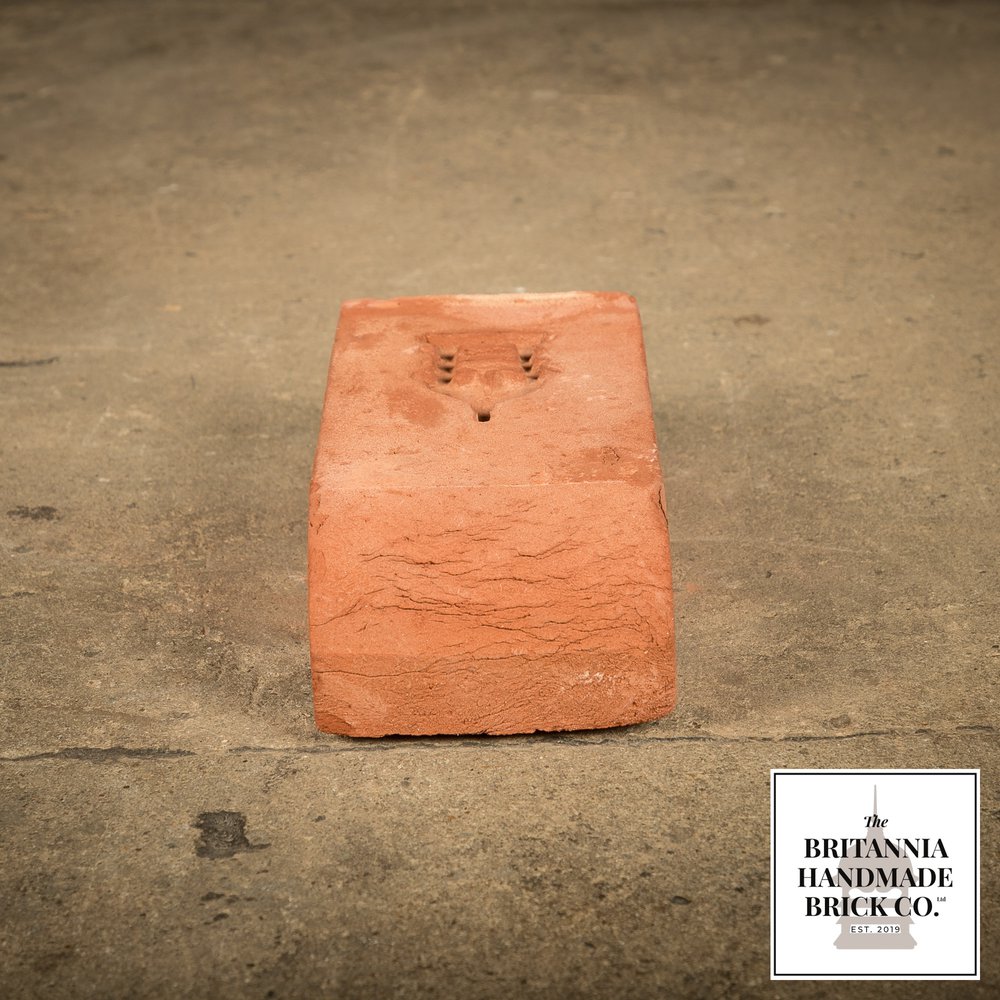 2 5/8” Bullnose Header, Handmade Period Style Red Brick