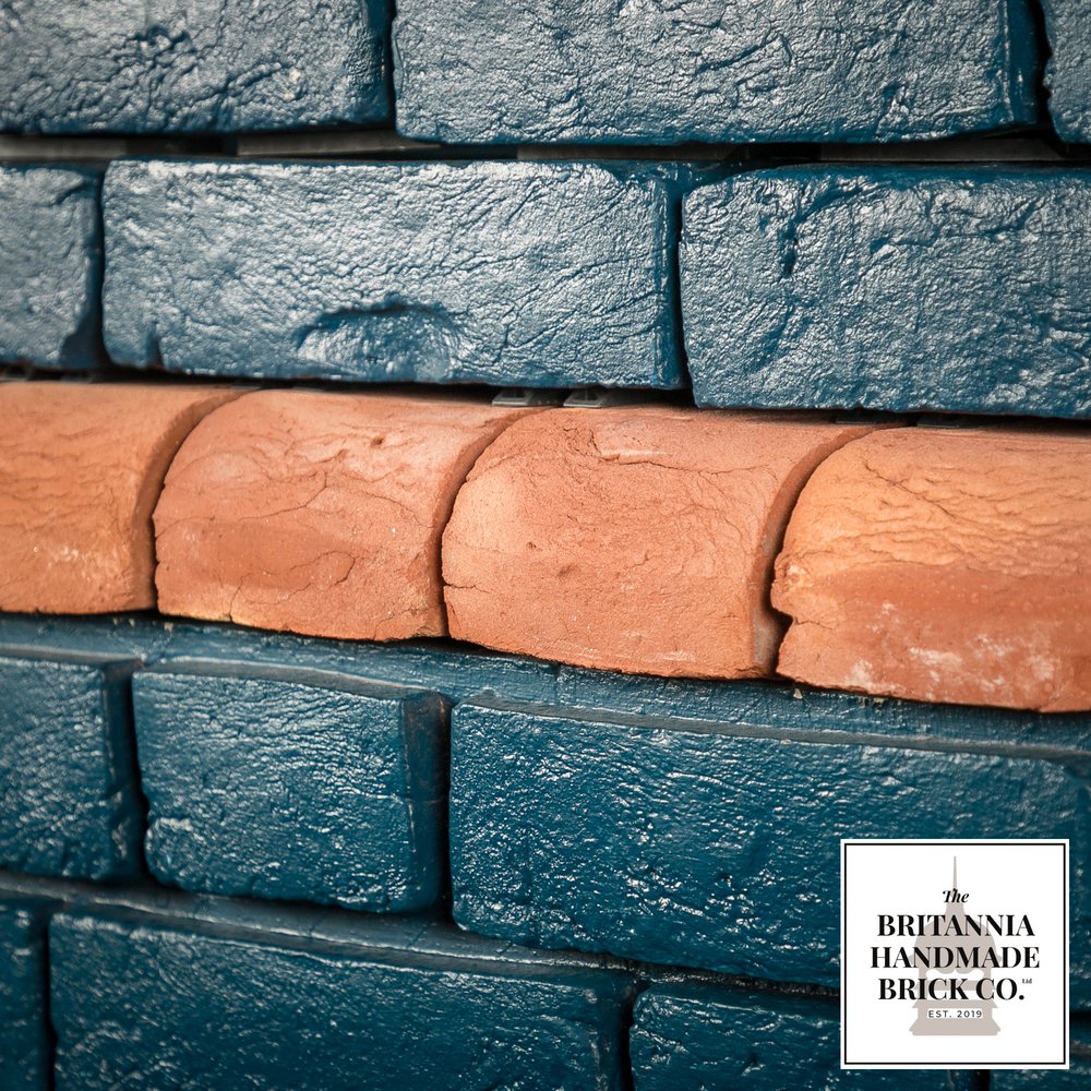 2 5/8” Bullnose Header, Handmade Period Style Red Brick