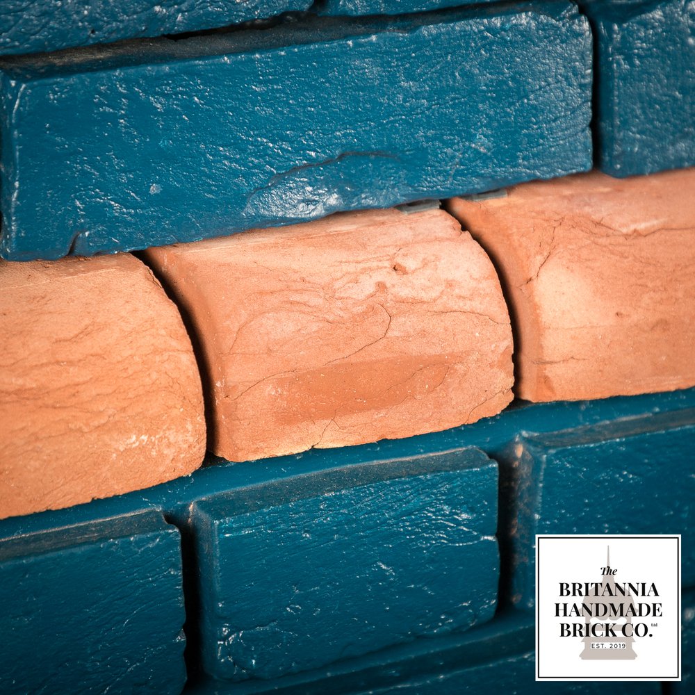 2 5/8” Bullnose Header, Handmade Period Style Red Brick