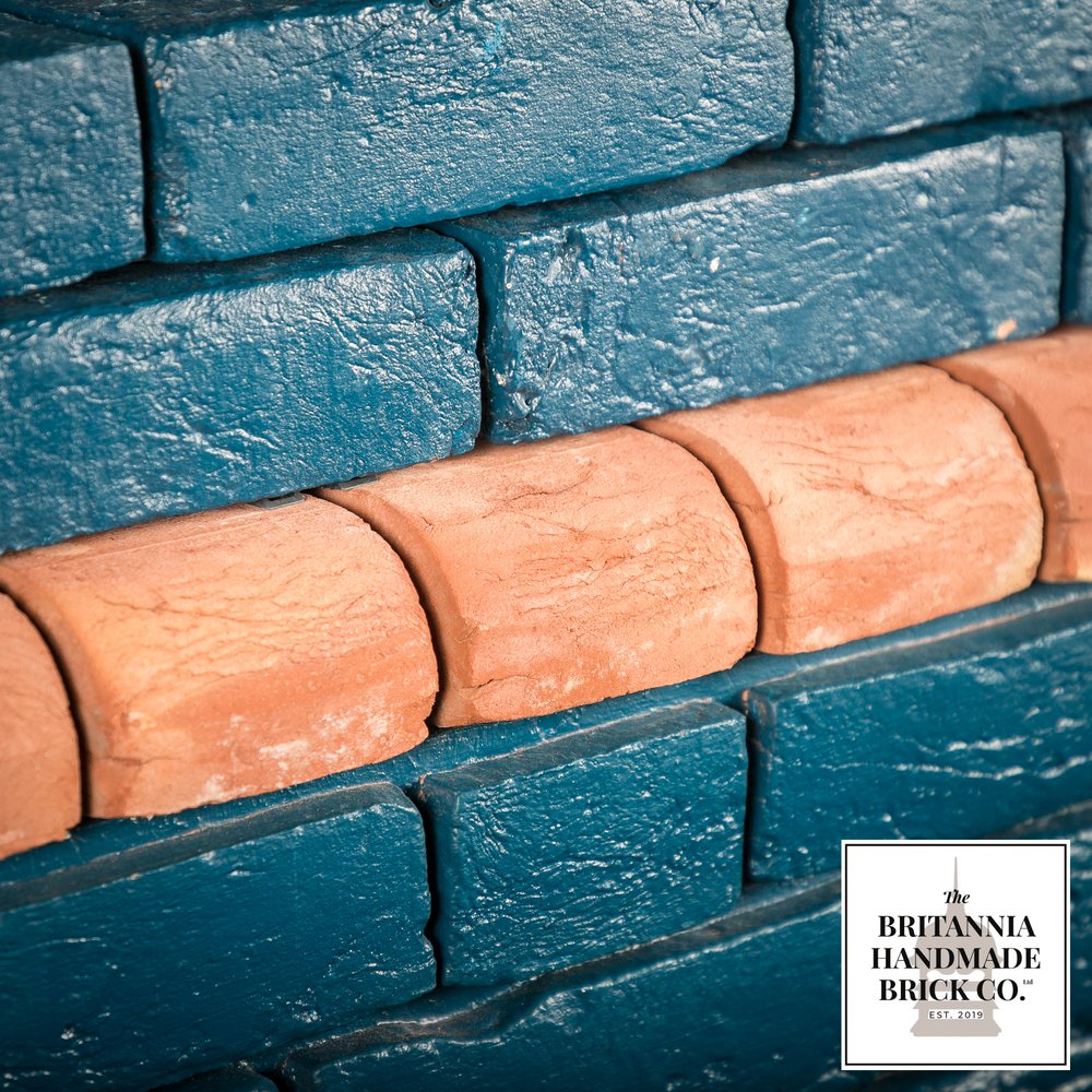 2 5/8” Bullnose Header, Handmade Period Style Red Brick