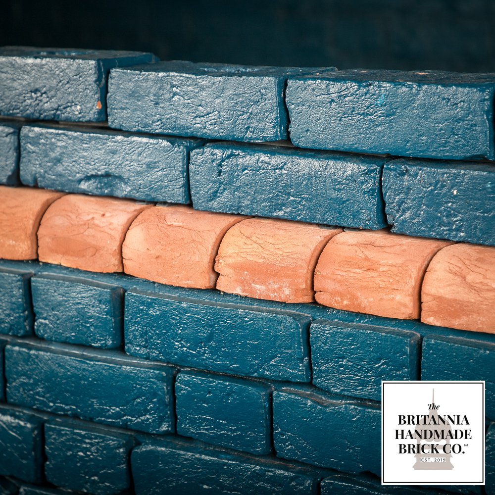 2 5/8” Bullnose Header, Handmade Period Style Red Brick
