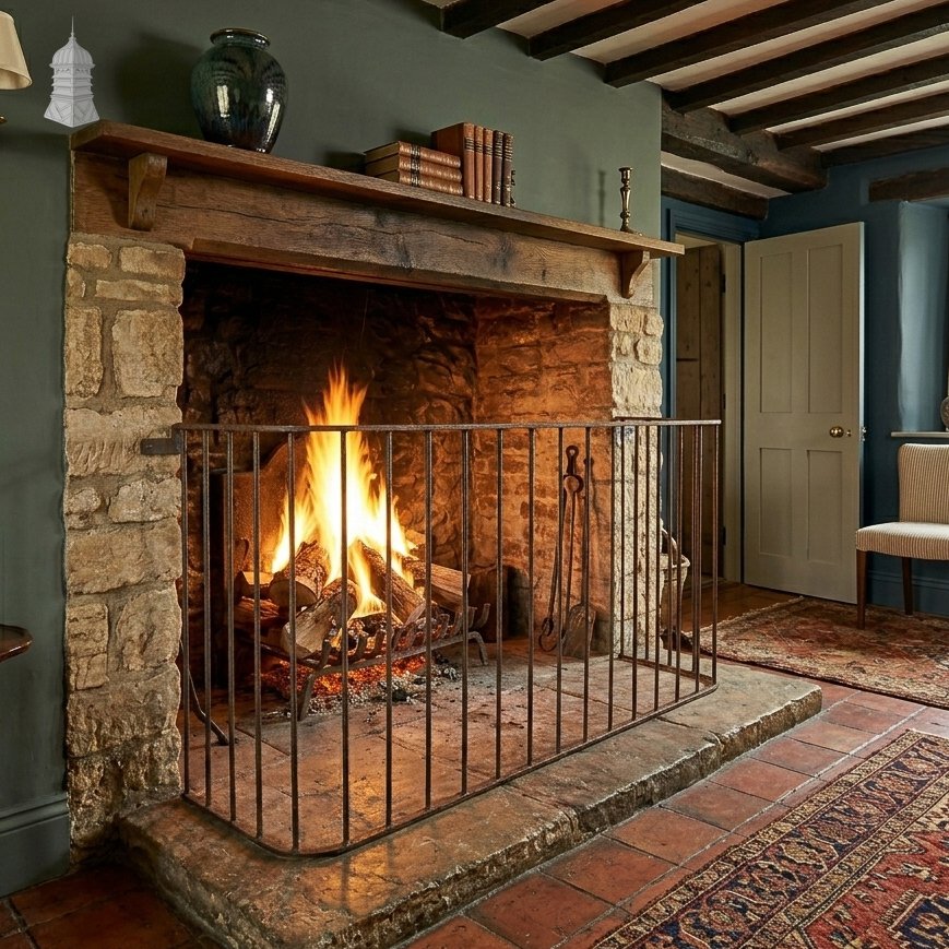 Antique 'Nursery' Fireguard, Wrought Iron