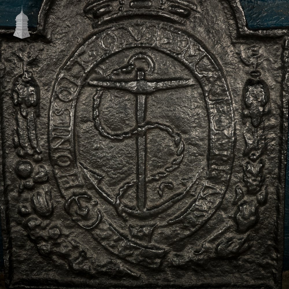 Maritime Fire Back, Cast Iron Backplate