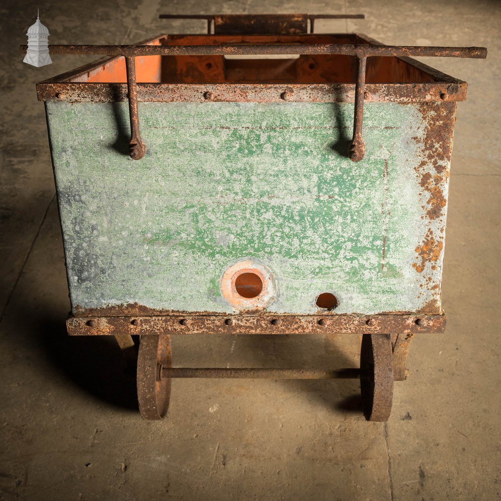 Industrial Wheeled Tank, Galvanised Handcart