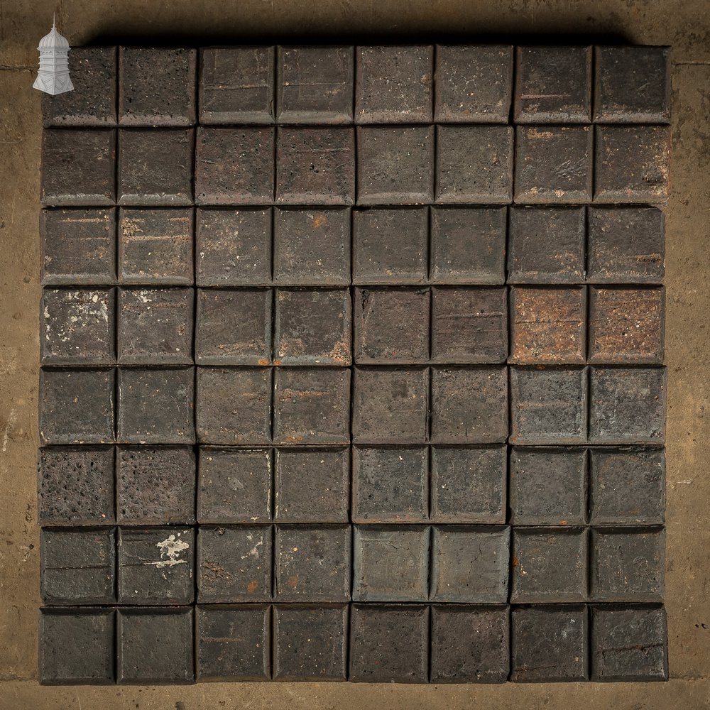 Reclaimed Stable Bricks, Staffordshire Blue Doubles, 122 Pavers