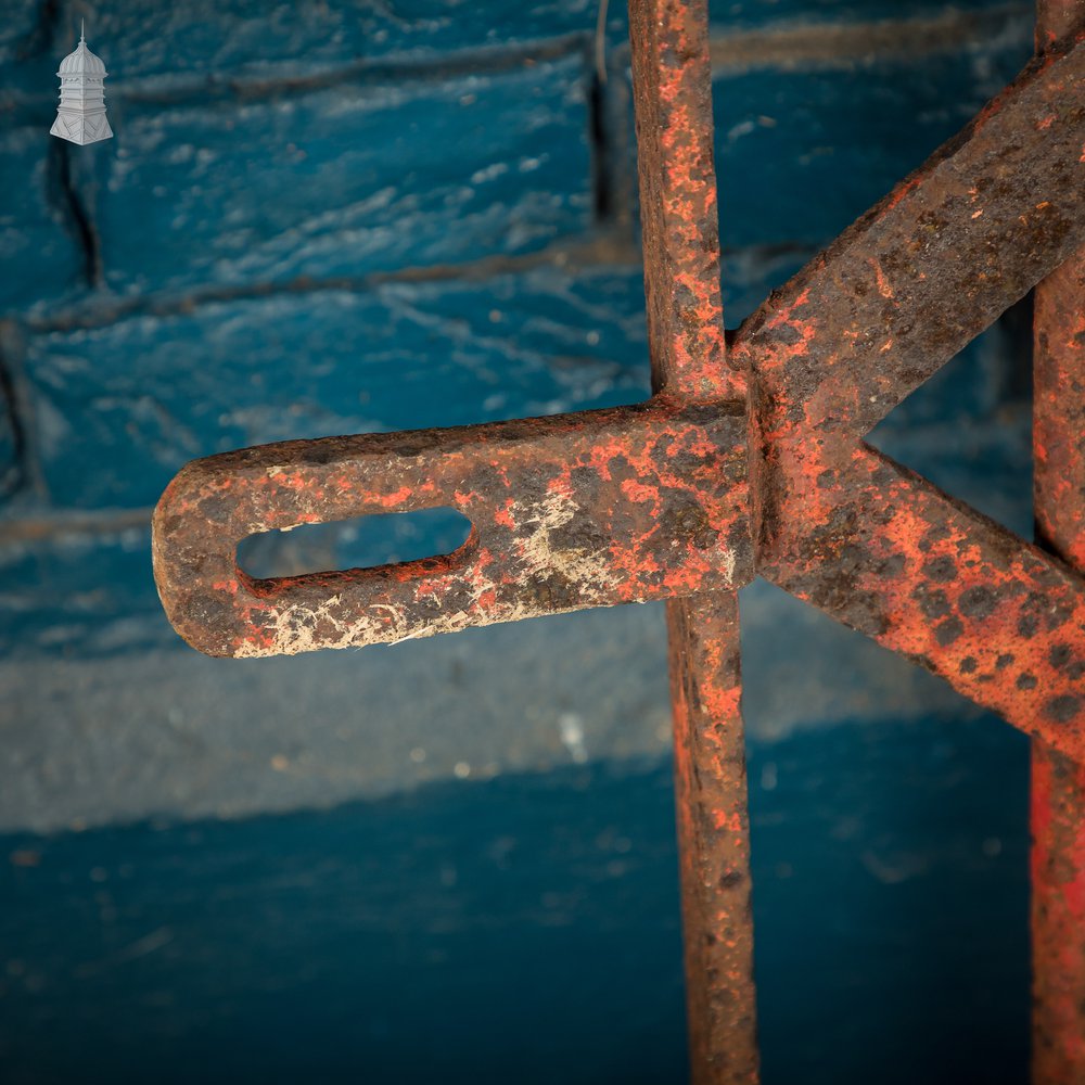 Iron Gate with Decorative Finials