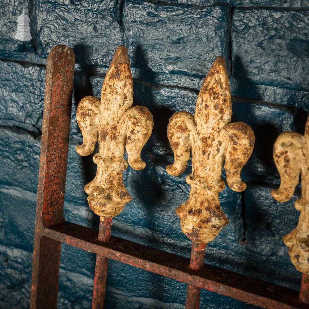 Iron Gate with Decorative Finials