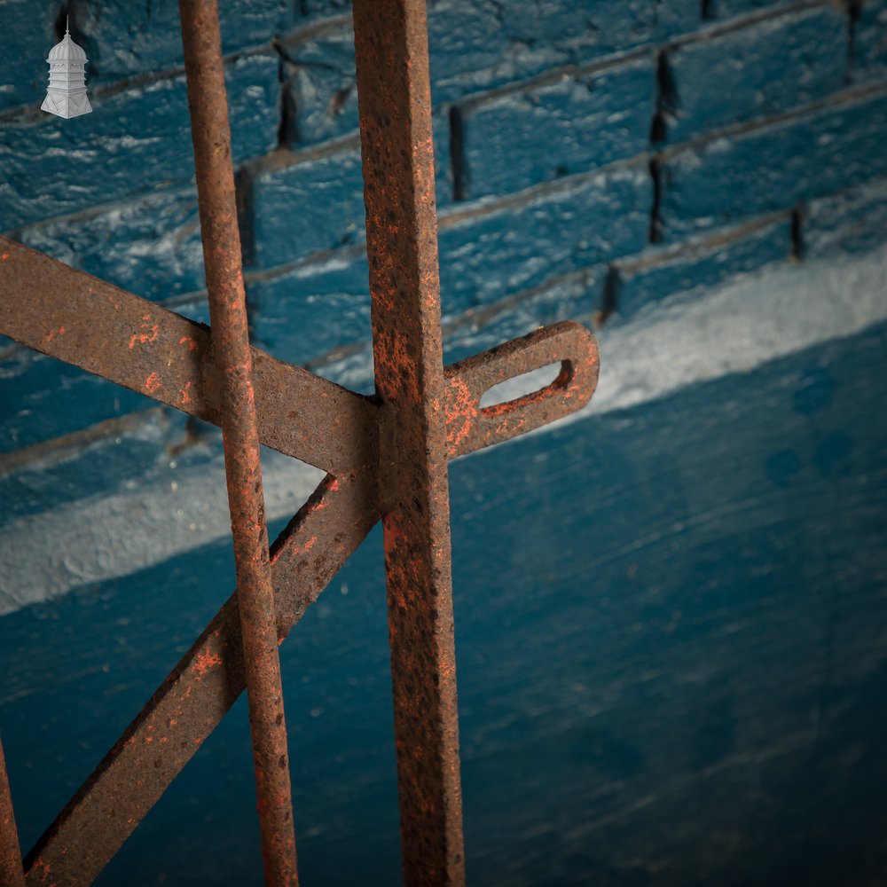 Iron Gate with Decorative Finials