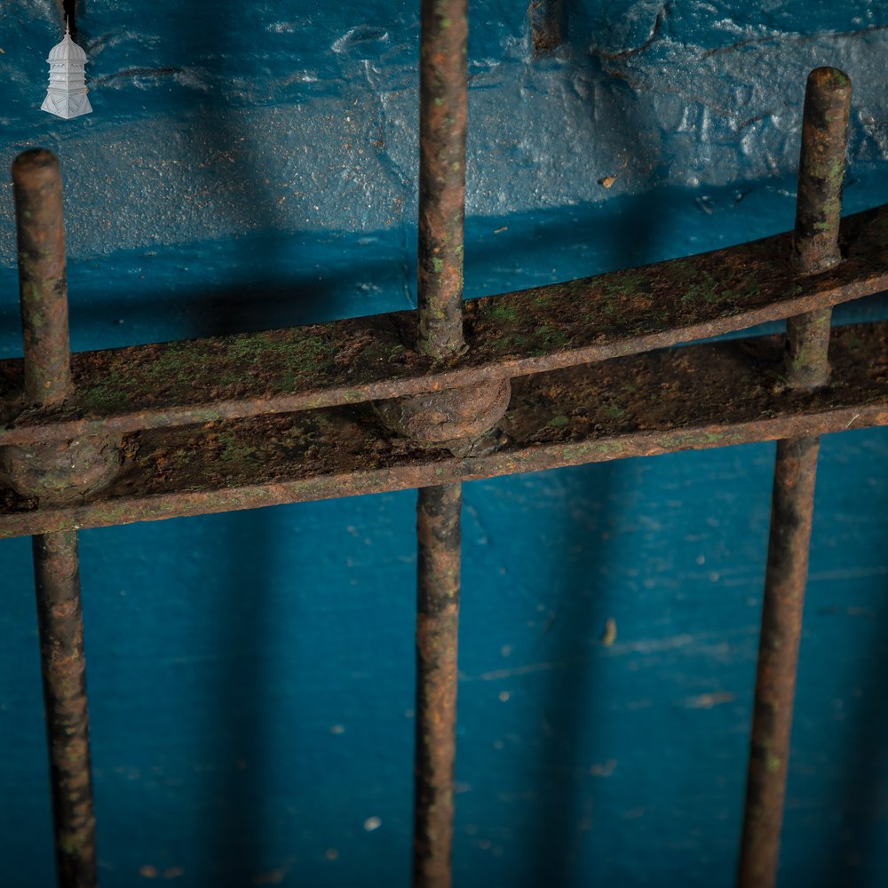 Scrollwork Garden Gate, 19th C Wrought Iron Gate
