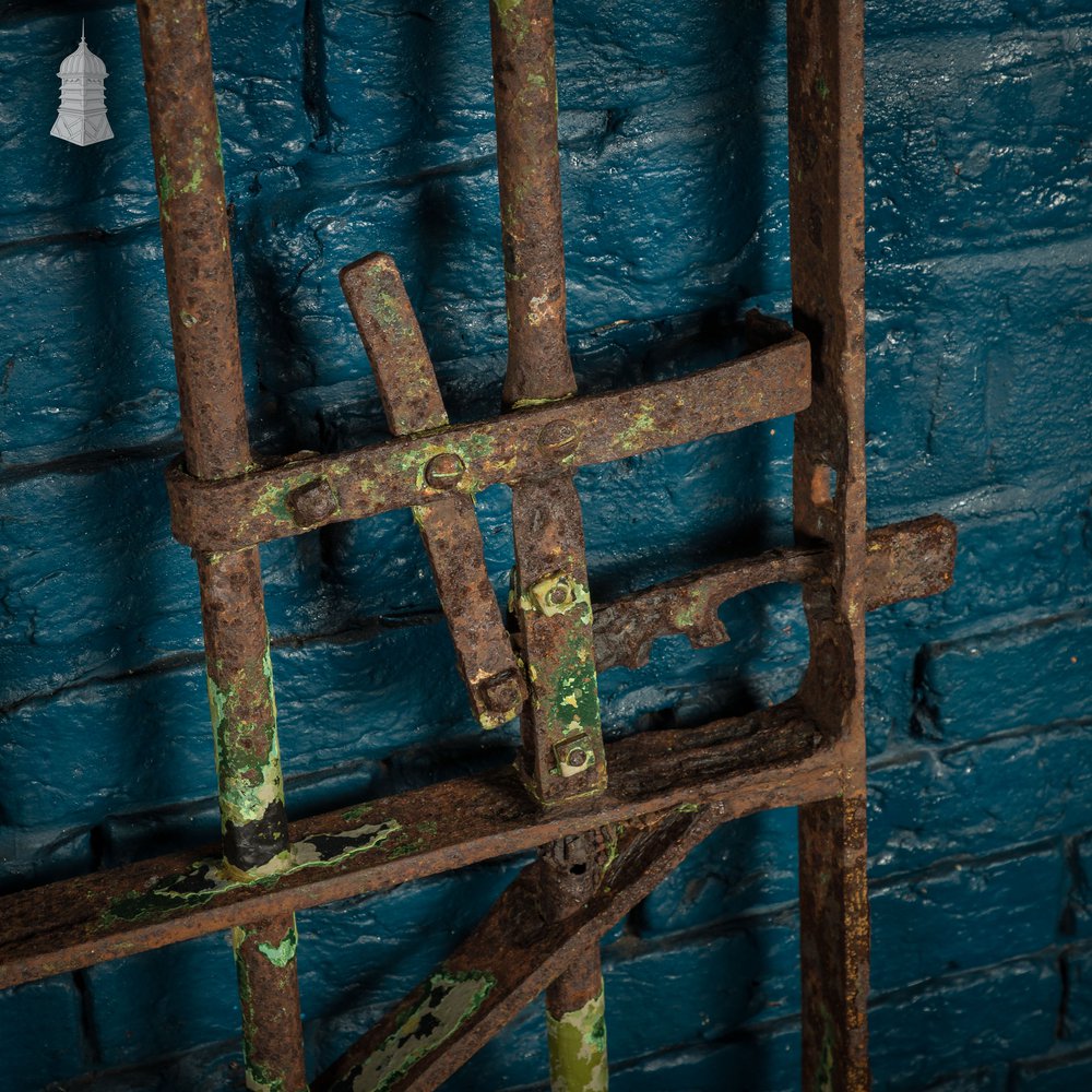 Spike Top Gate, Distressed Green Paint