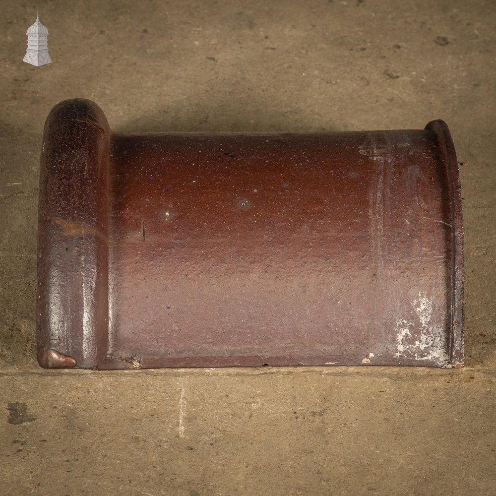 Half Round Ridge, Interlocking Salt Glazed Ridge Tile