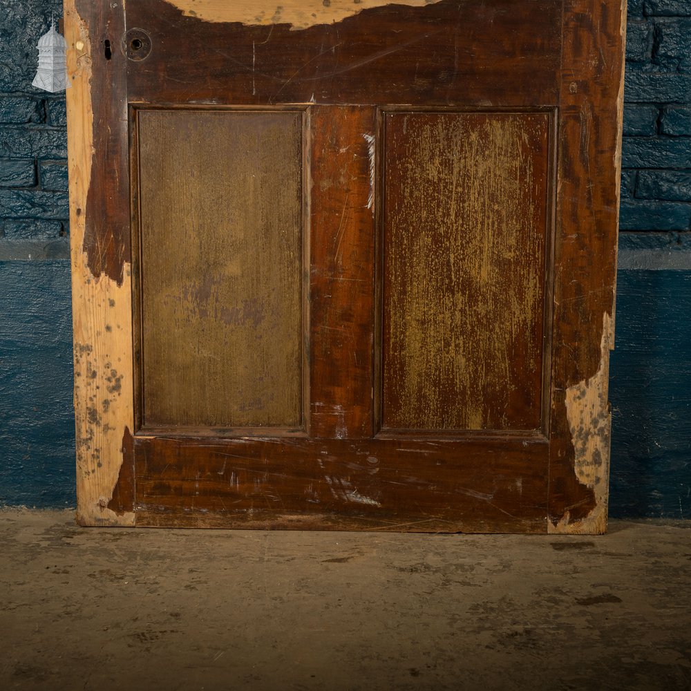 6 Panel Door, Six Moulded Panels, White & Brown