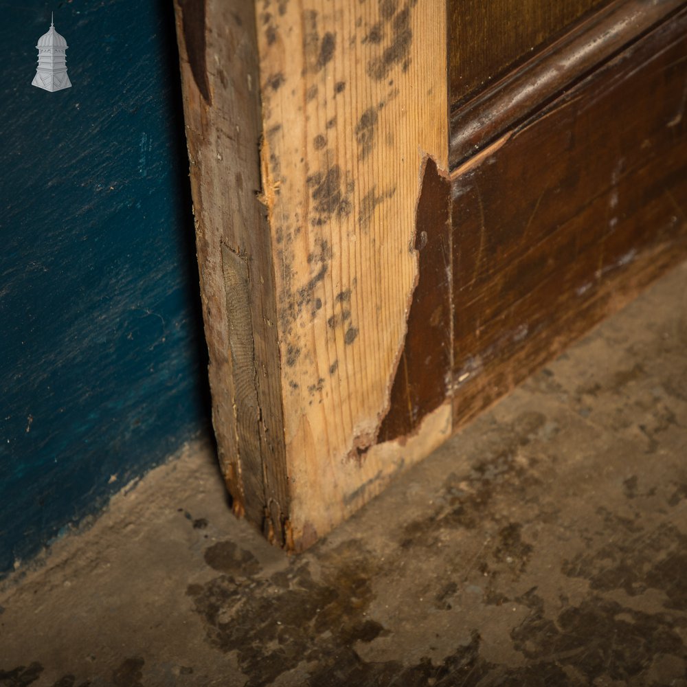 6 Panel Door, Six Moulded Panels, White & Brown