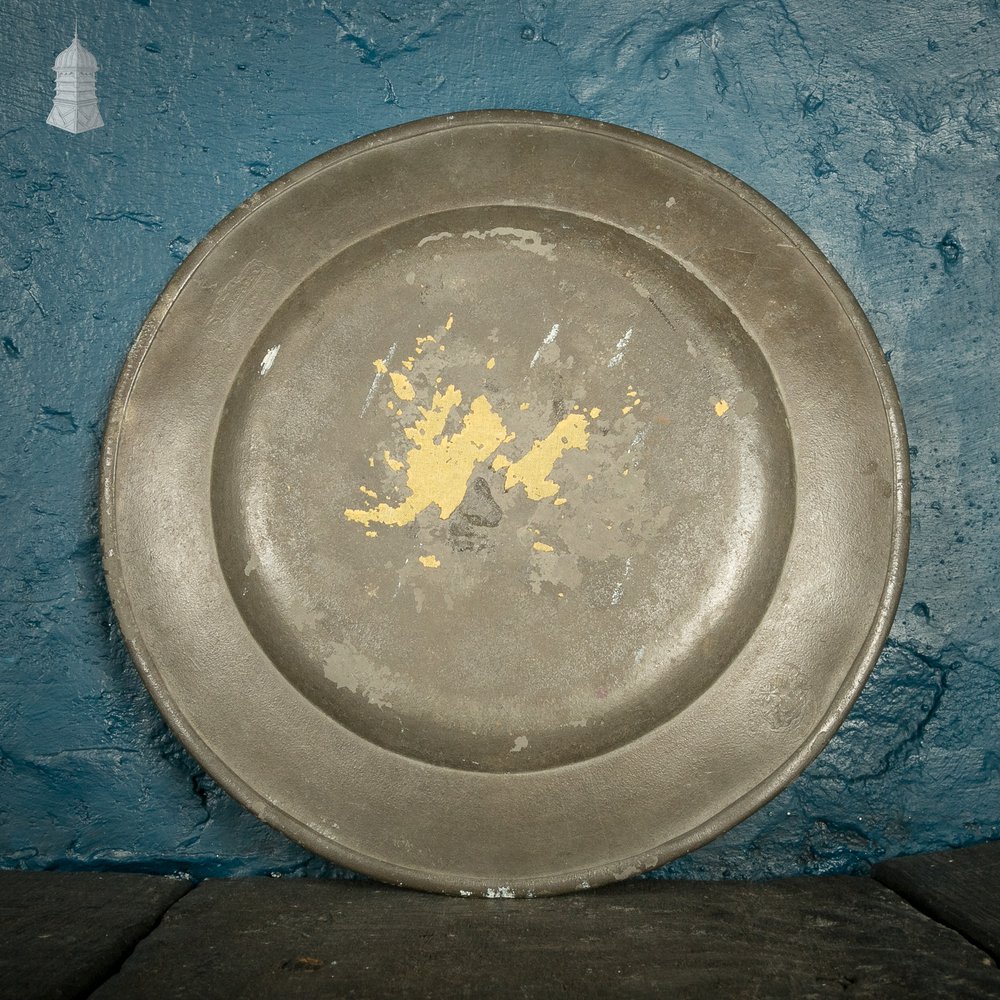 Pewter Charger Plate, 9.5 Inch, 18th C