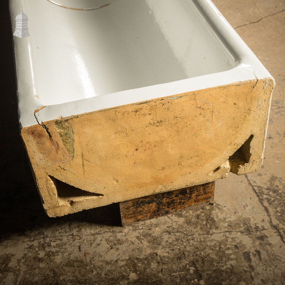 Sectional Trough Sink, White Glazed