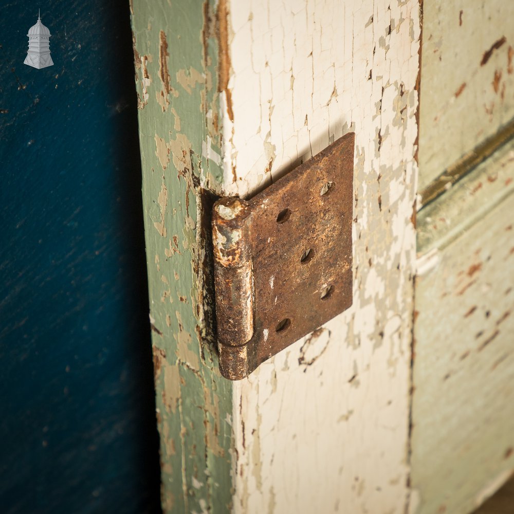 6 Panel Door, Six Moulded Panels, White & Green