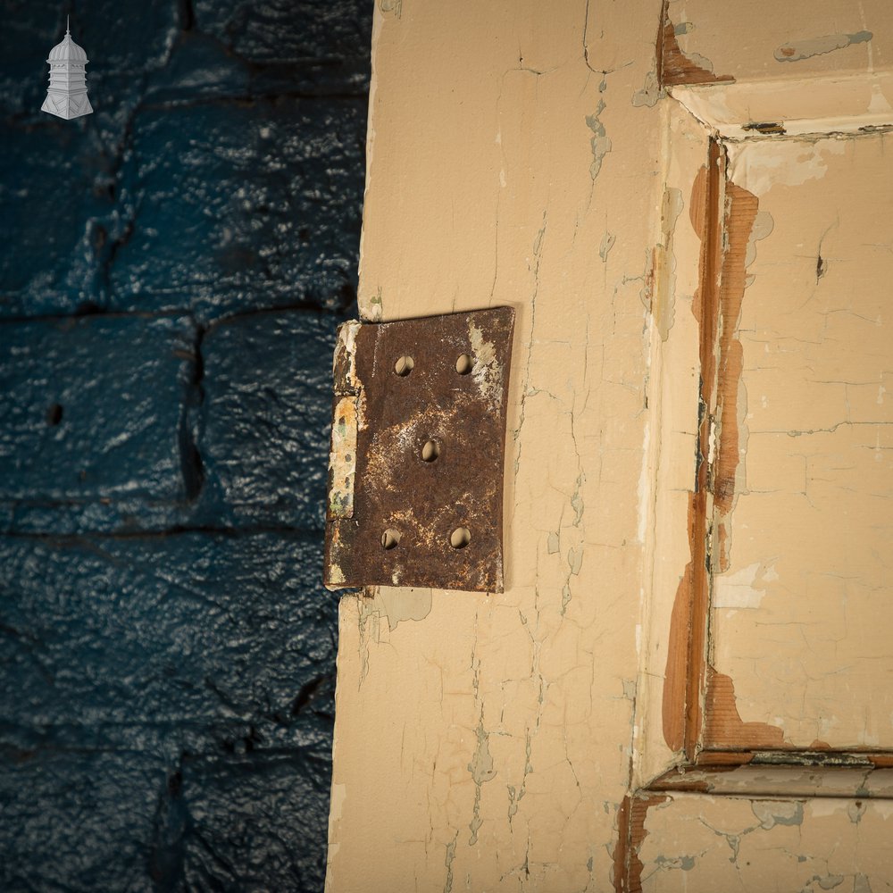 6 Panel Door, Six Moulded Panels, Distressed Cream Paint