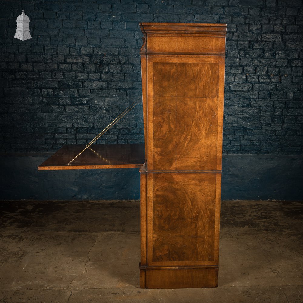 Walnut Bureau Cabinet, Fall Front Desk