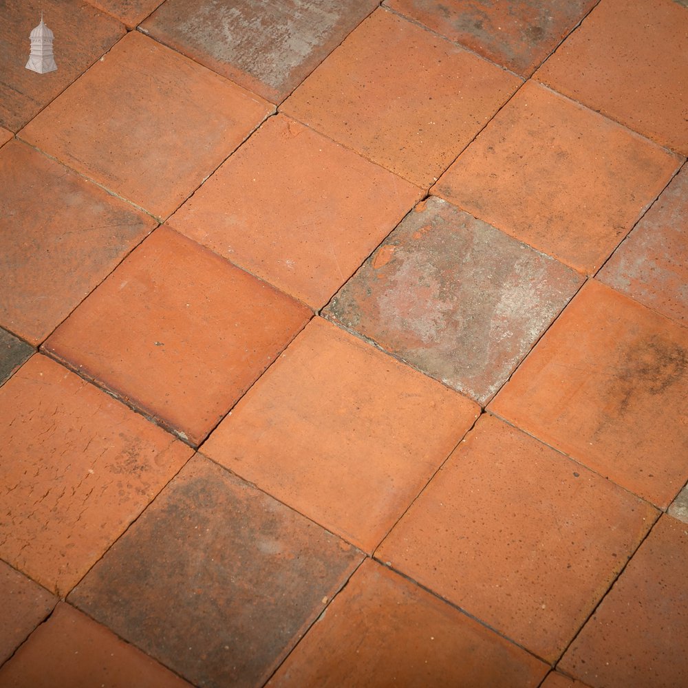 Red Quarry Tiles, 6" x 6" Batch of 154 - 3.4 Square Metres