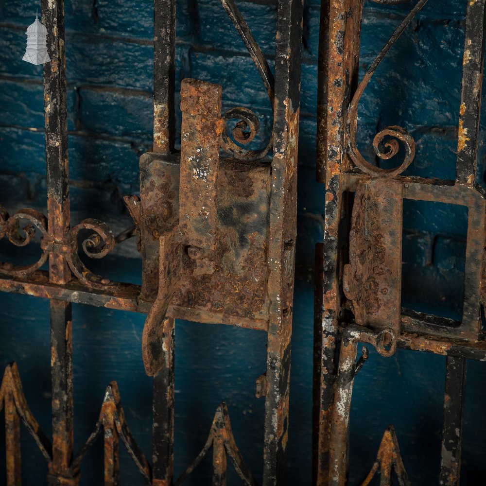 Driveway Gates, Sweeping Arched Wrought Iron