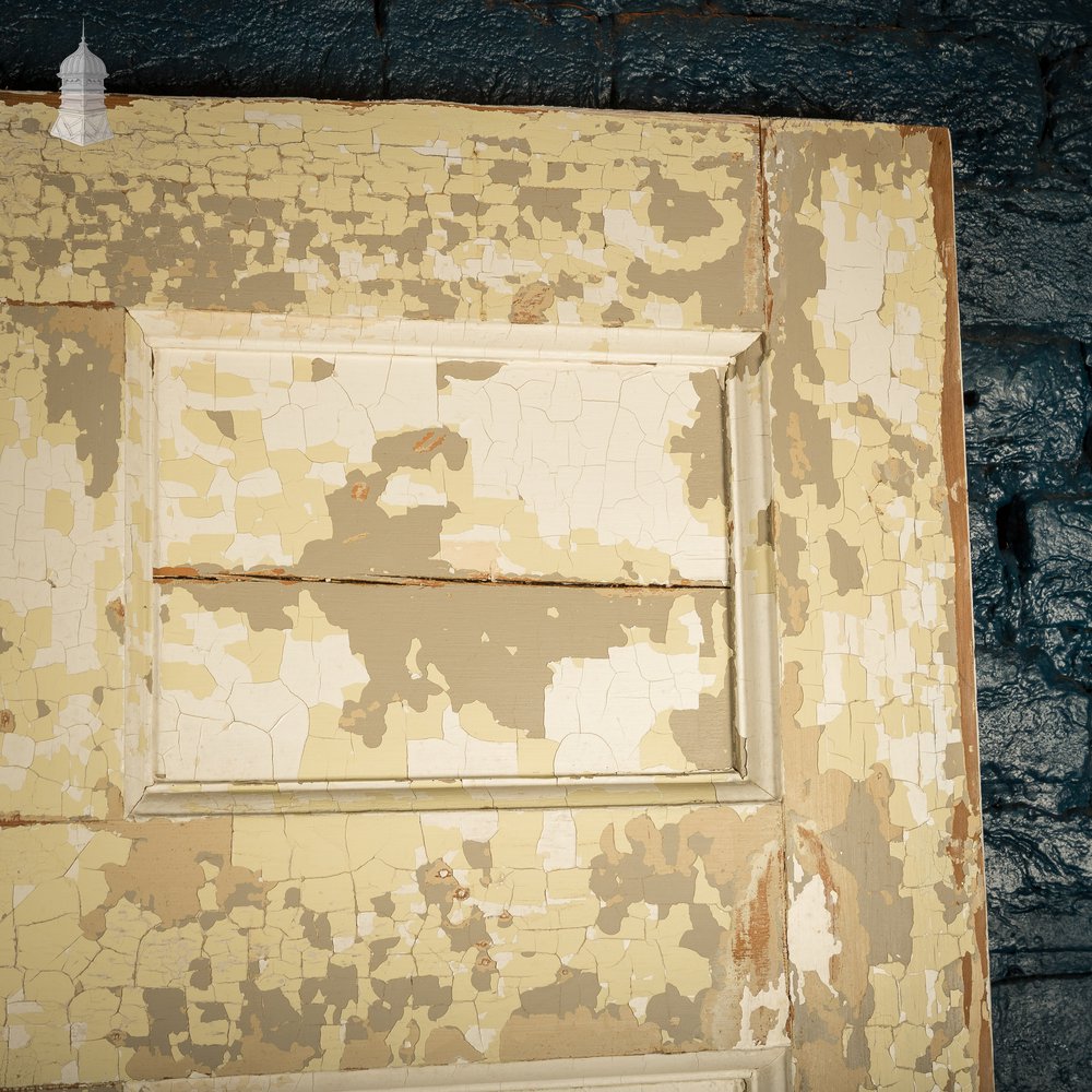 6 Panel Door, Six Moulded Panels, Distressed Paint