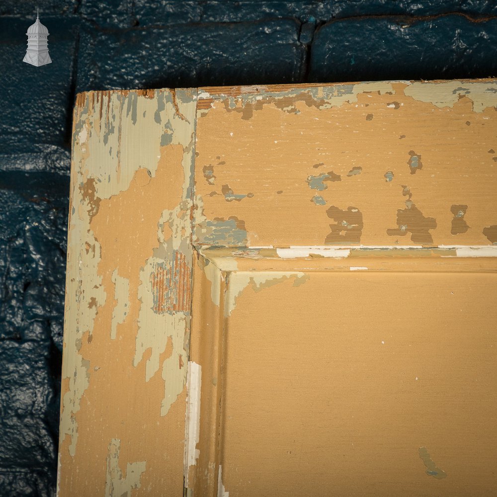 Moulded 6 Panel Door, Reclaimed, Distressed Beige, Period Layout