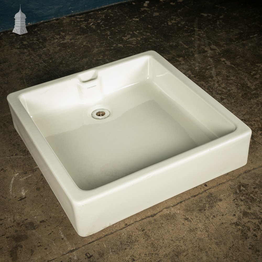 Vintage Twyfords White Square Shower Tray