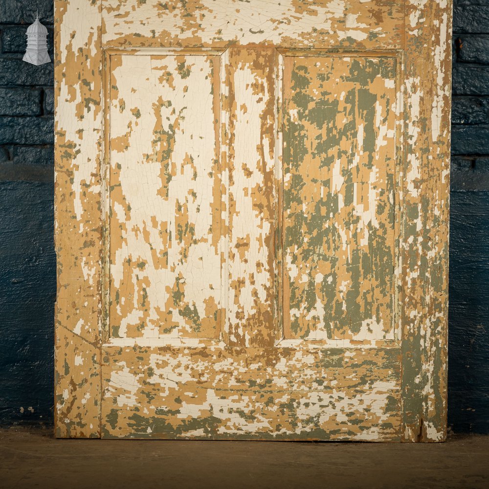 Six Panel Door, Moulded, Distressed Paint