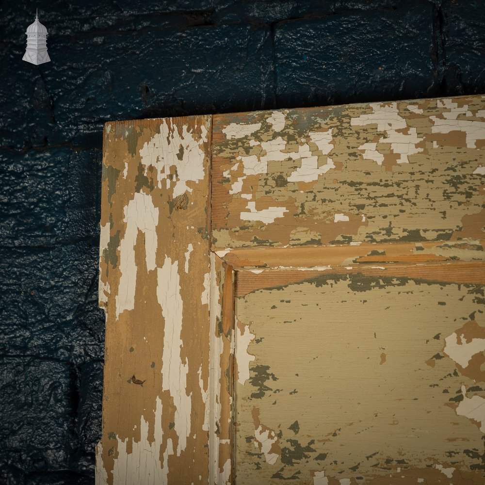 Six Panel Door, Moulded, Distressed Paint