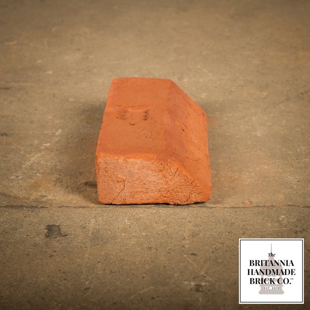 2" Plinth Stretcher Handmade Red Brick, Period Style Plinth Bricks