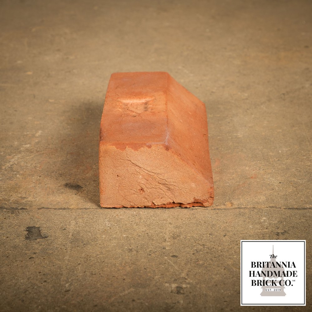 2 1/2" Plinth Stretcher Handmade Red Brick, Period Style Plinth Bricks