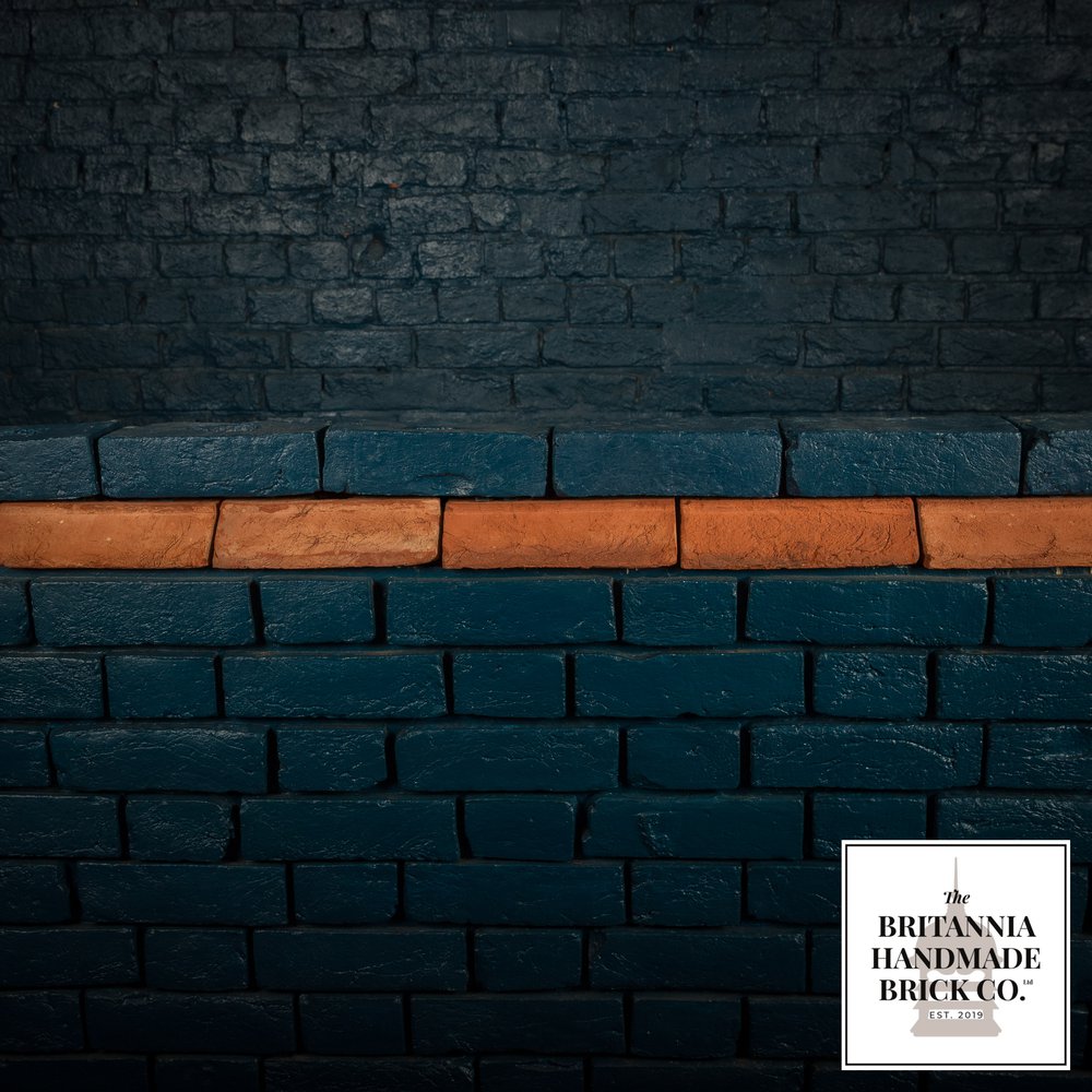 2 1/4" Stepped Plinth Stretcher Handmade Red Brick, Period Style Plinth Bricks