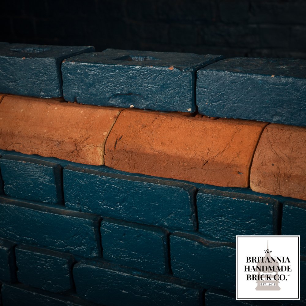 3" Plinth Stretcher Handmade Red Brick, Period Style Plinth Bricks