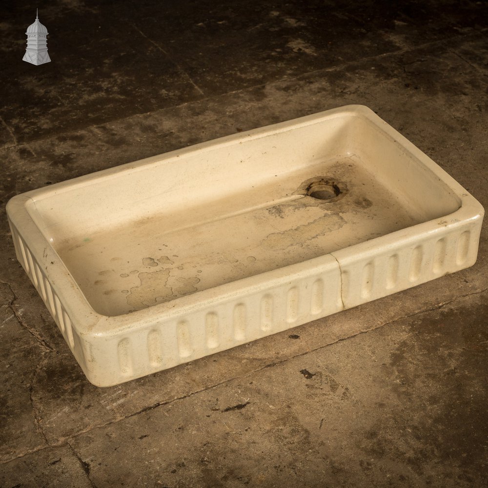 Cane Trough Sink, Shallow Fluted Planter.