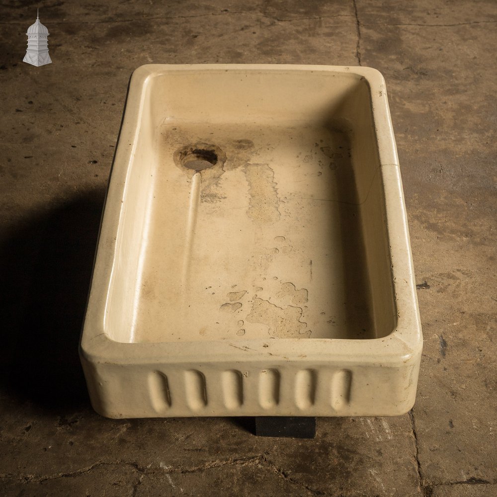 Cane Trough Sink, Shallow Fluted Planter.