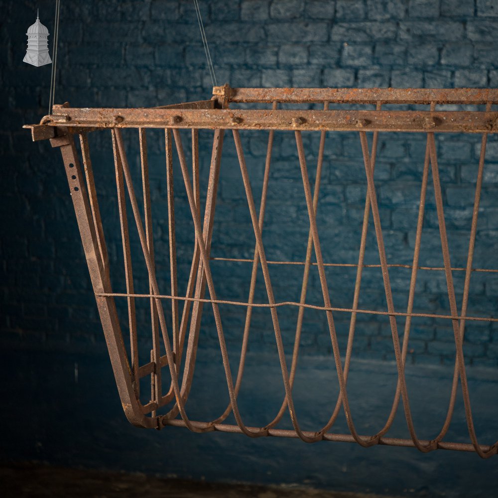 Iron Hay Rack, Large Bygone Animal Feeder