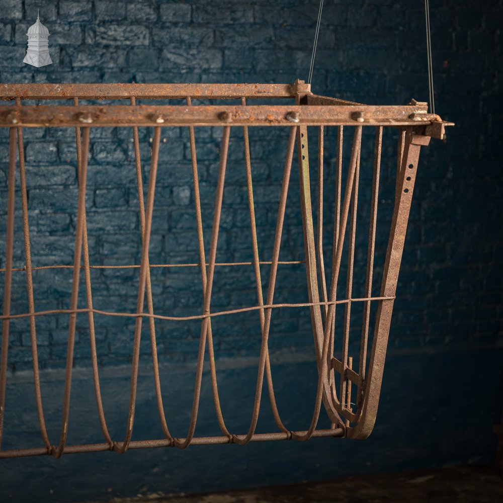 Iron Hay Rack, Large Bygone Animal Feeder