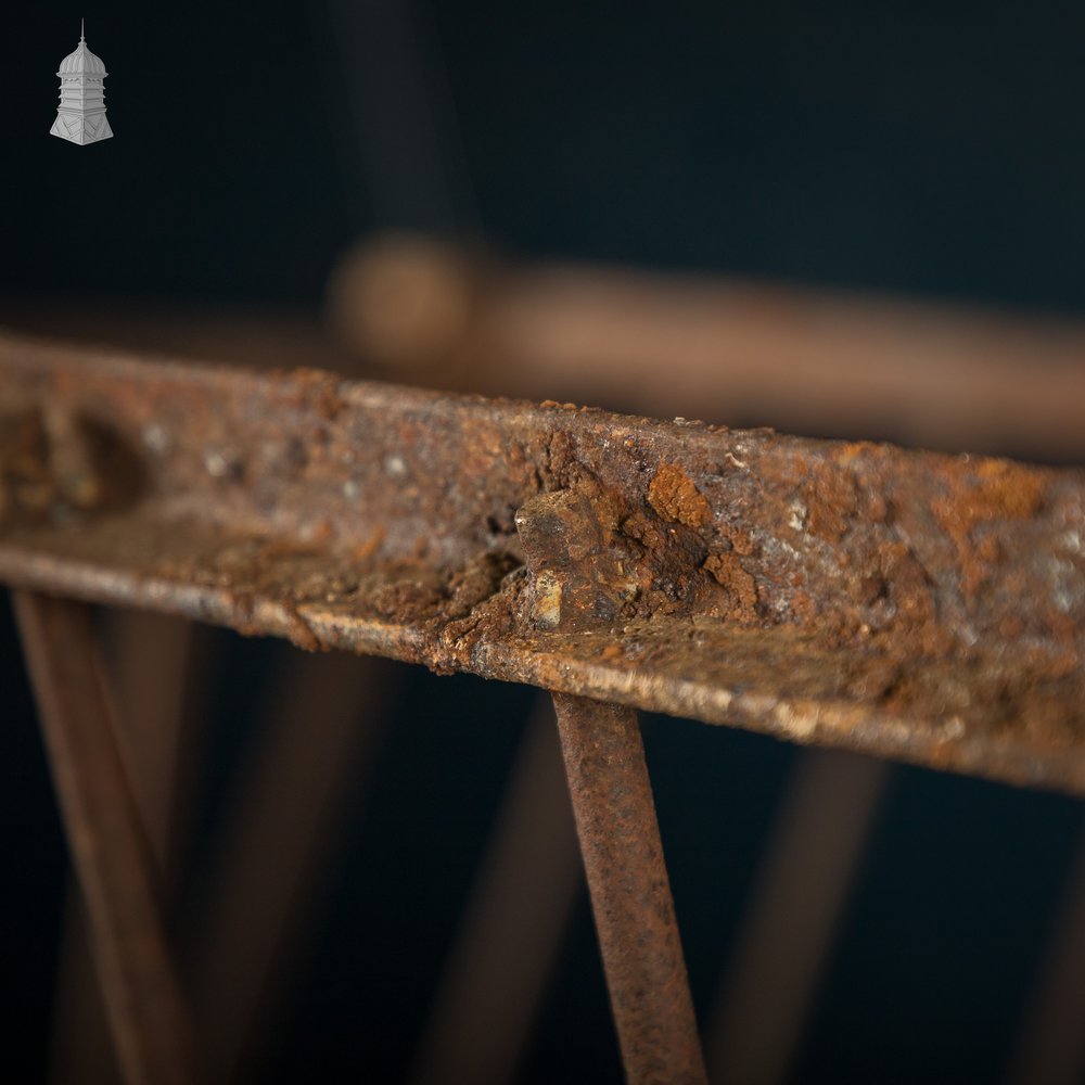 Iron Hay Rack, Large Bygone Animal Feeder