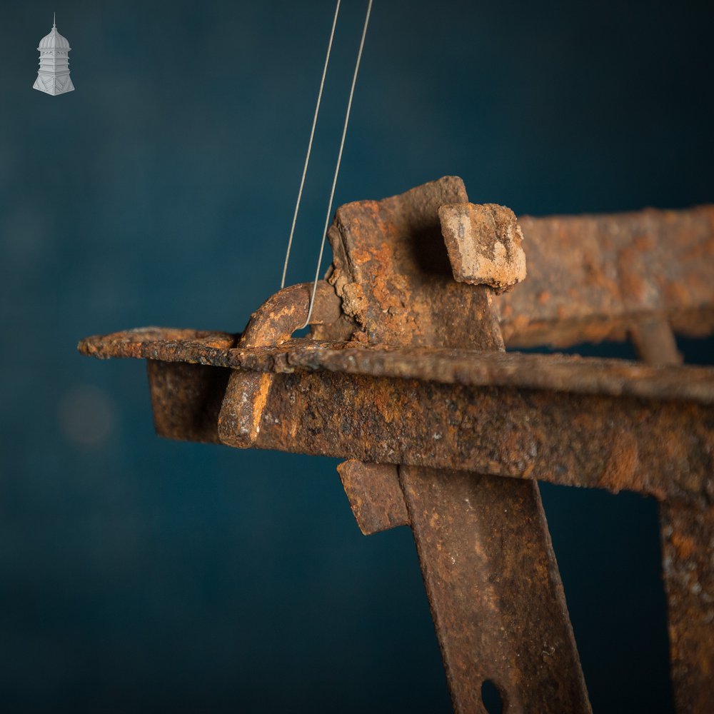 Iron Hay Rack, Large Bygone Animal Feeder
