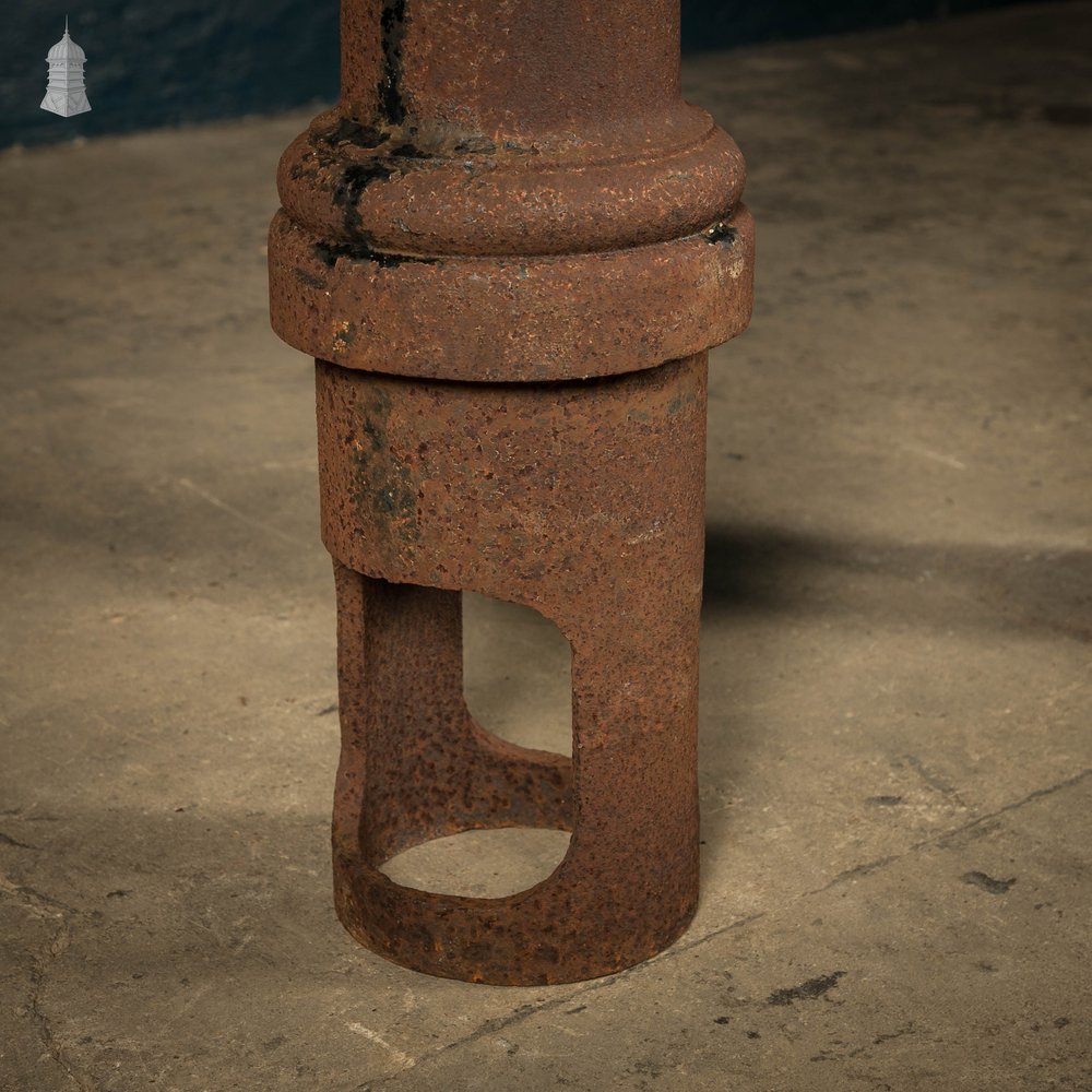 Cast Iron Columns with a Bicycle Plaque