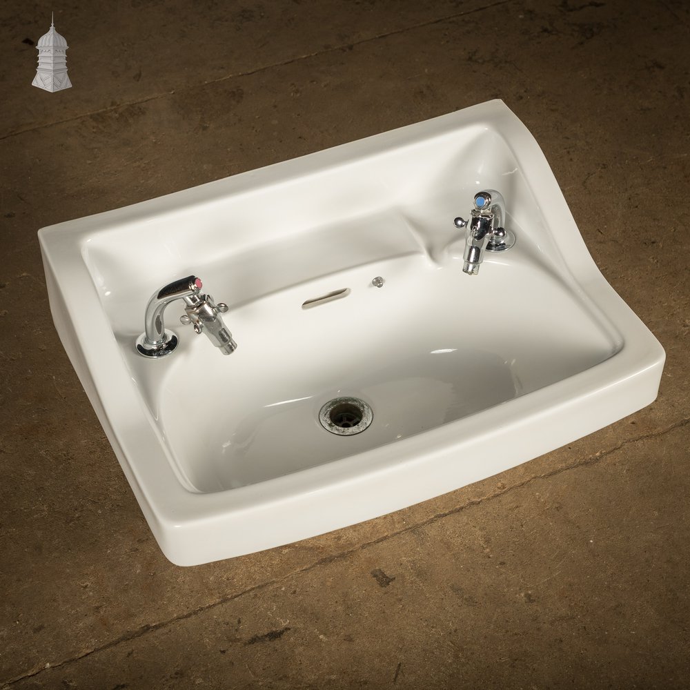 Wall-Mounted Basin by Johnson Bros. with Supataps