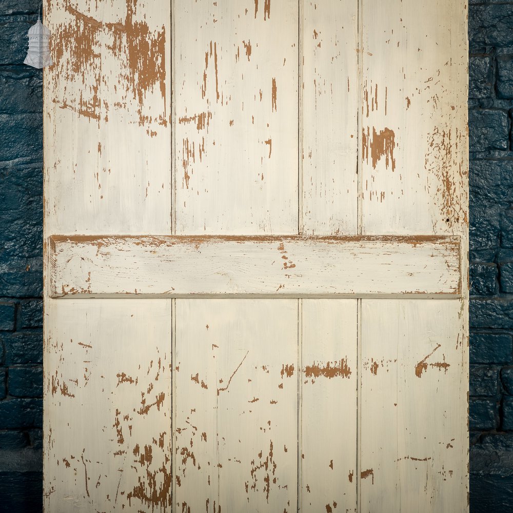 Plank & Ledge Door, White Painted Beadboard