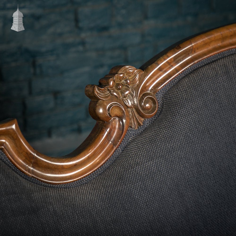 Rococo / Louis XV Style Sofa with Carved Swan Detail
